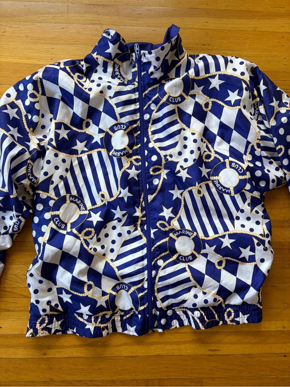 LAVON vintage 80s nylon track jacket yacht club RHW hip hop L baggy windbreaker
